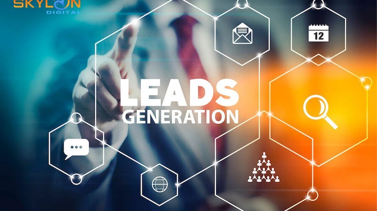 Lead Generation process showing how businesses attract, engage, and convert potential customers online.