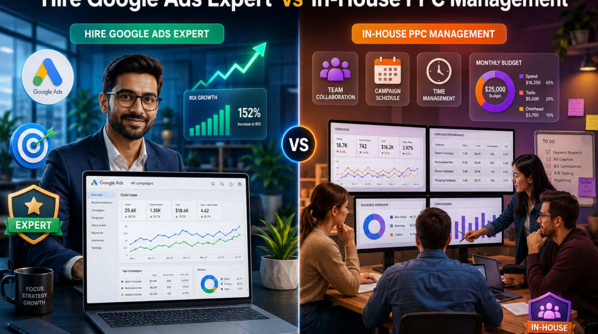 Hire Google Ads Expert vs In-House PPC Management: Which Delivers Better ROI?